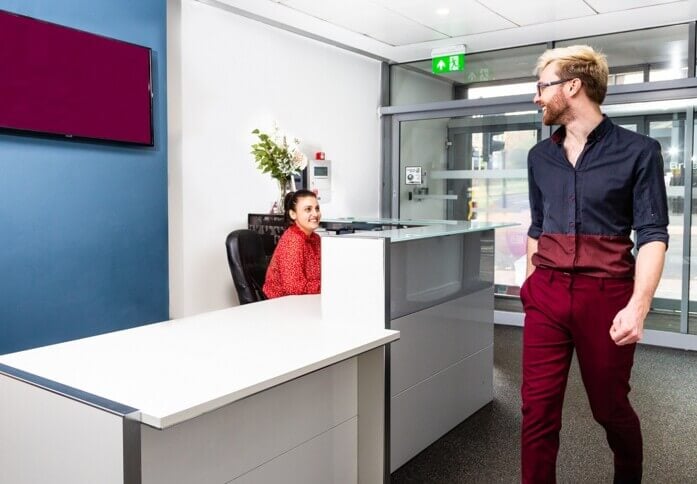 Reception area at Market Street, NewFlex Limited in Newcastle