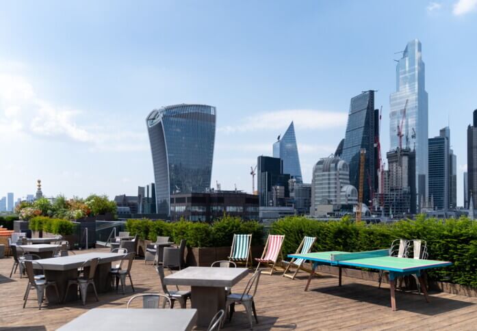 Roof terrace at Bush Lane, Ocubis in Cannon Street, EC4 - London