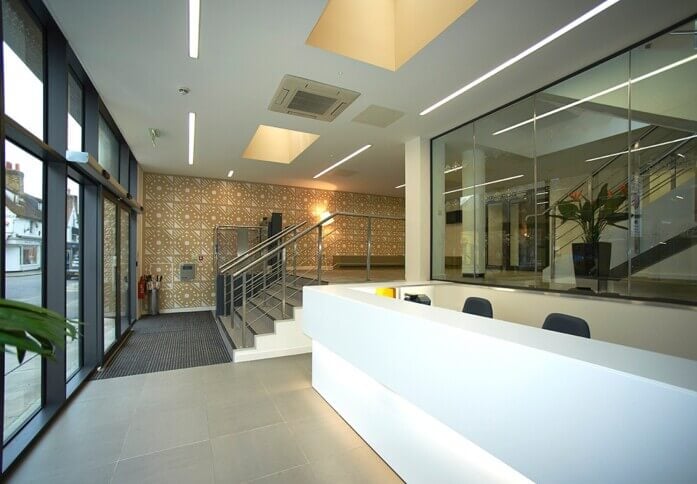 Reception area at Baddow Road, Mantle Space Ltd in Chelmsford