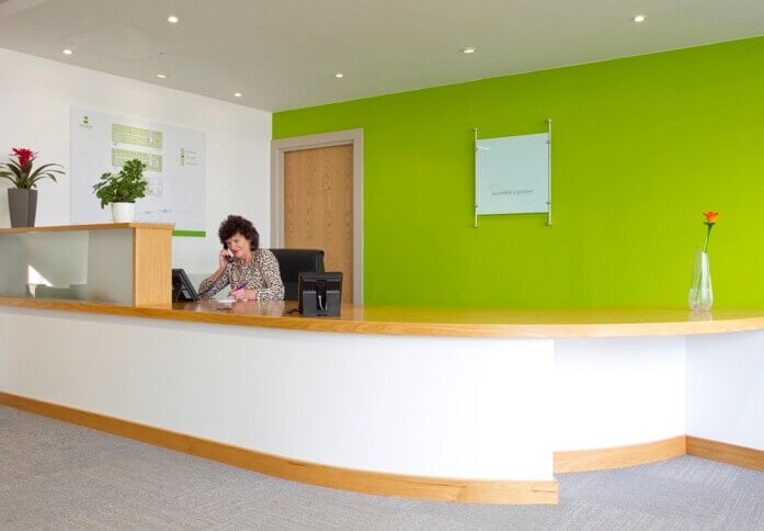 Reception area at Crab Apple Way, Regus in Evesham