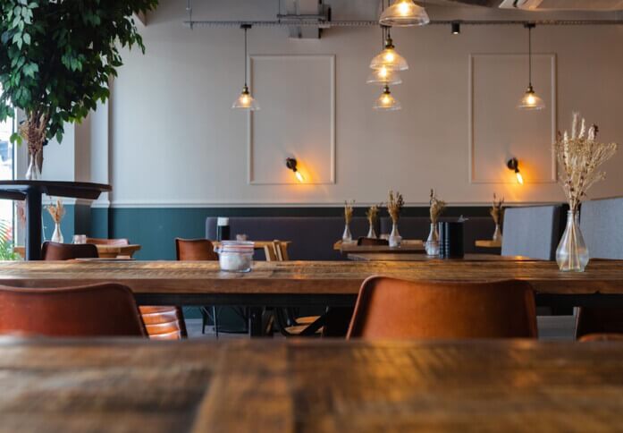 Café area at East Parade, Avenue HQ Limited, Leeds, LS1 - Yorkshire and the Humber