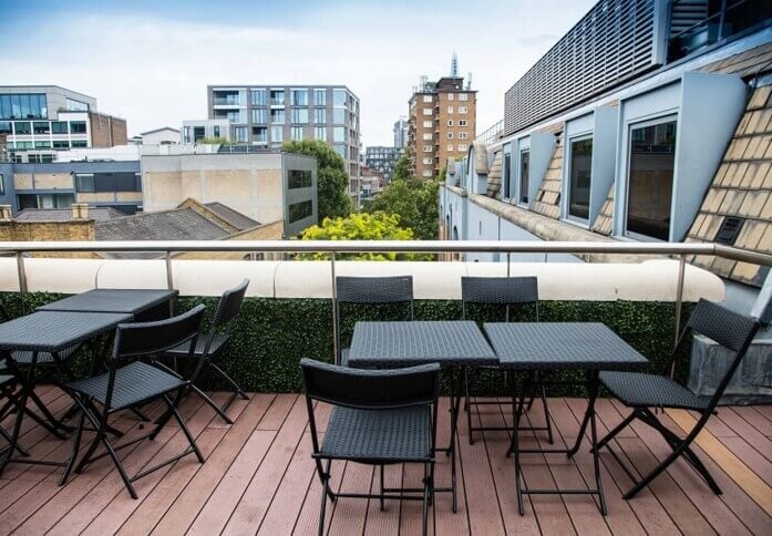 Outdoor area at Boundary Row, OSiT in Waterloo