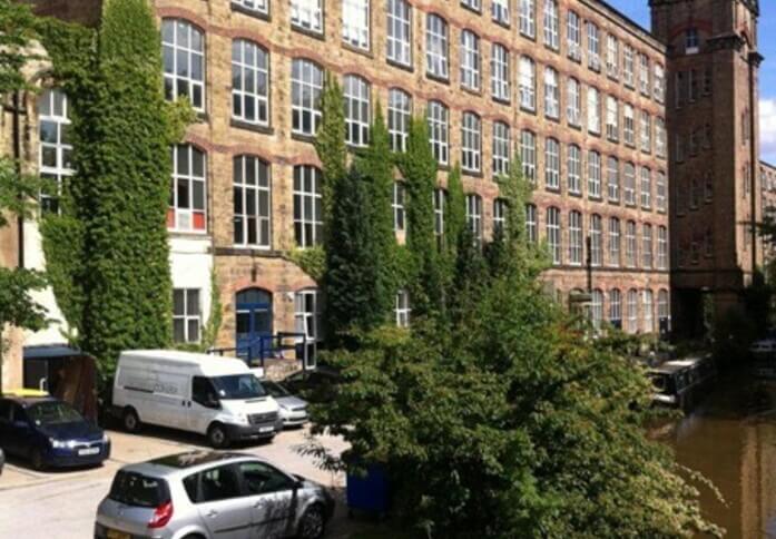 The building at Clarence Road, Adelphi Mill in Bollington