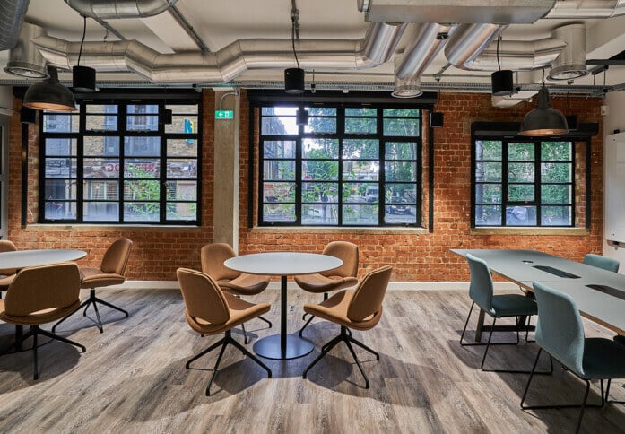 A breakout area in Hoxton Square, The Boutique Workplace Company