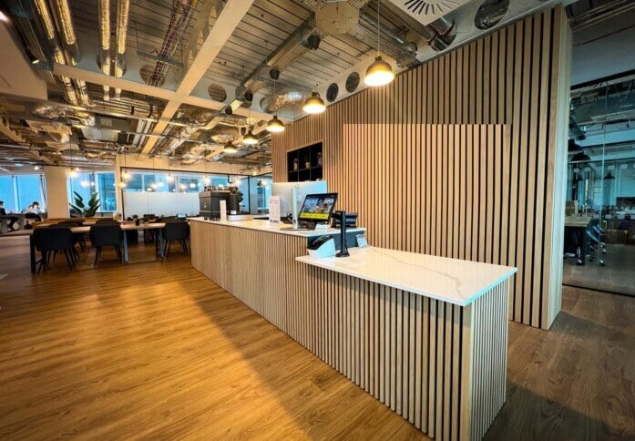 Reception area at Princes Street, Cubo Holdings Limited in Edinburgh, EH1