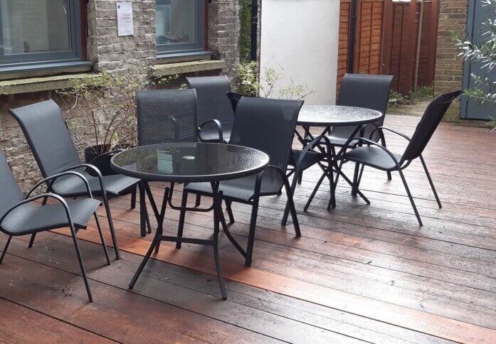 The outdoor area at Chillingworth Road, Needspace Limited in Holloway