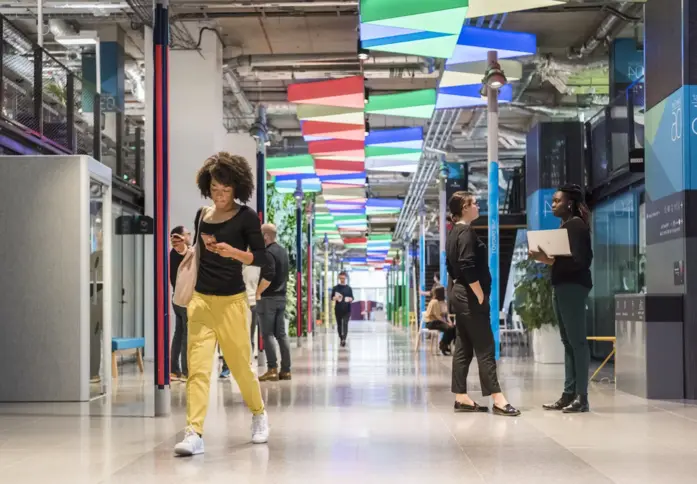 The hallway at East Bay Lane, Plexal (City) Limited in Stratford, E15 - London