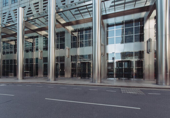 The building at Canada Square, The Office Group Ltd. (FORA), Canary Wharf, E14 - London