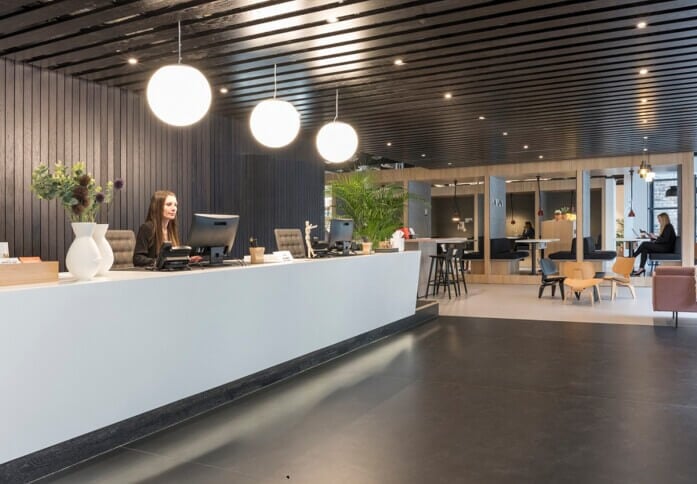 Reception at Fountainbridge, Regus in Edinburgh