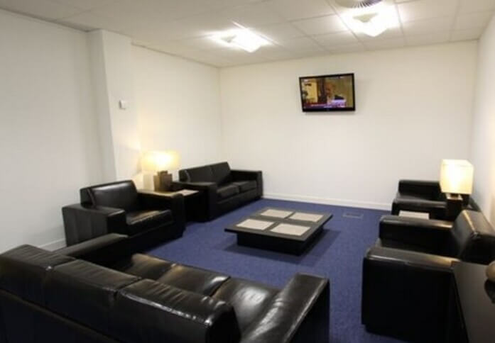 A breakout area in Mark Road, Regus, Hemel Hempstead