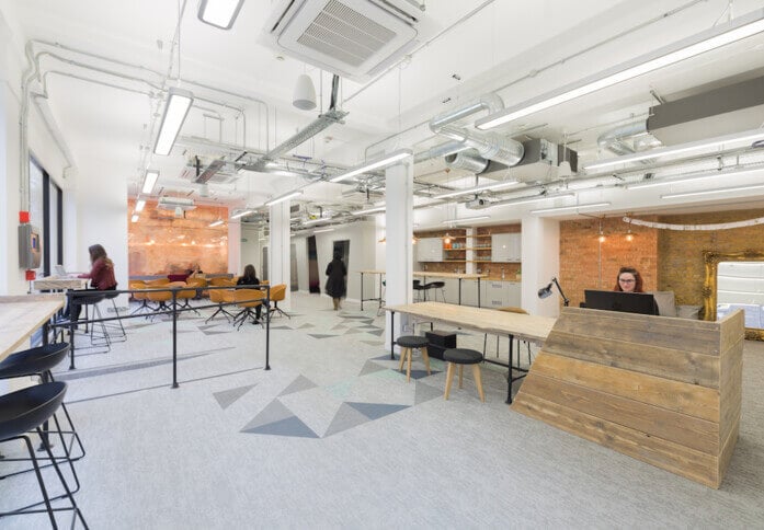 Reception in Grays Inn Road, The Boutique Workplace Company, King's Cross