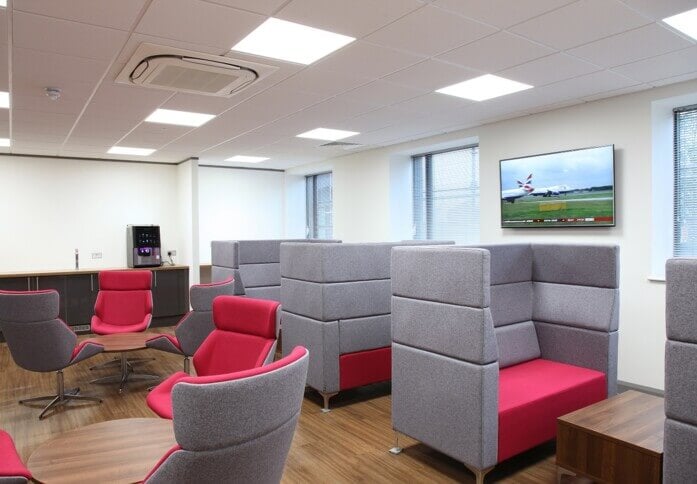 The breakout area - Clippers Quay, The Serviced Office Company (Manchester)