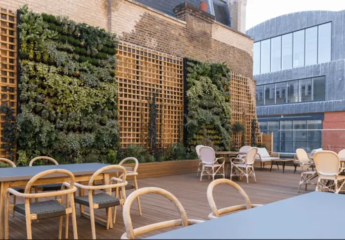 Roof terrace at Holborn, Creo London Ltd. in WC1