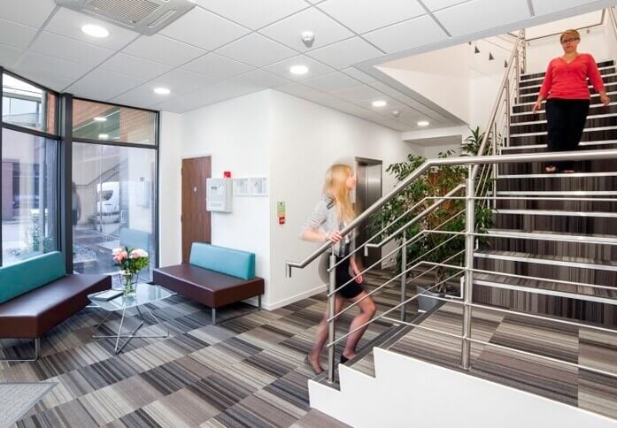 Reception area at Harvest Crescent, United Business Centres in Fleet