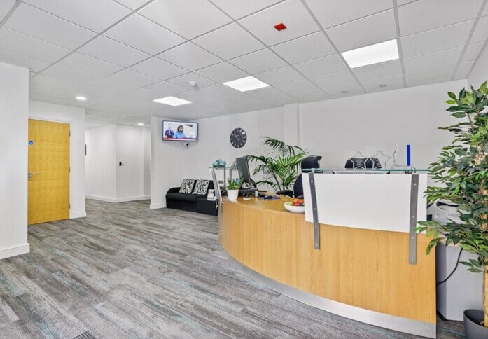 Reception in Tetbury Road, United Business Centres, Cirencester, GL7