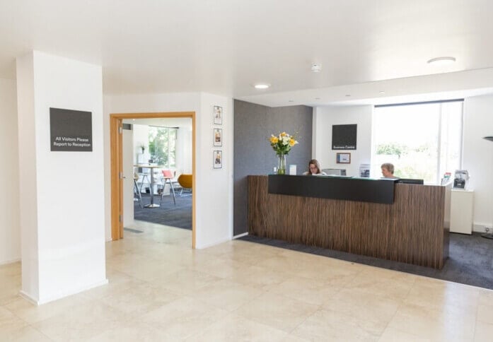 Reception in Waterwells Drive, Pure Offices, Gloucester, GL1