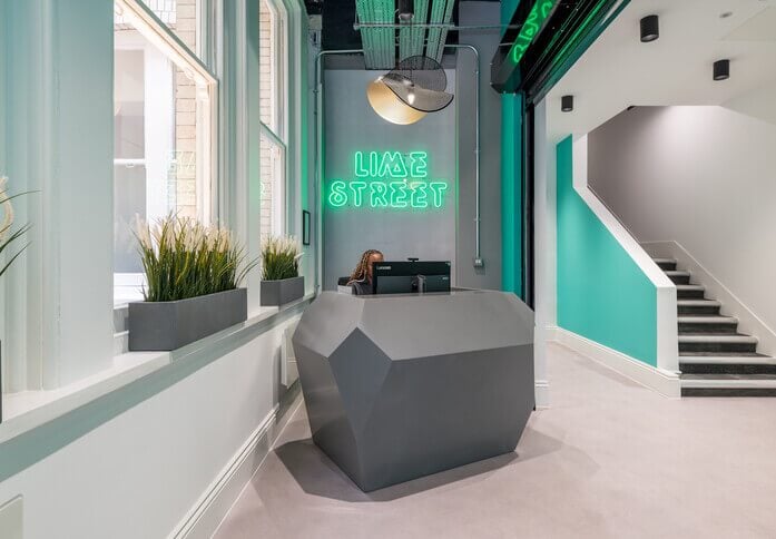 Reception in Monument - Lime Street, The Boutique Workplace Company, Monument, EC4 - London