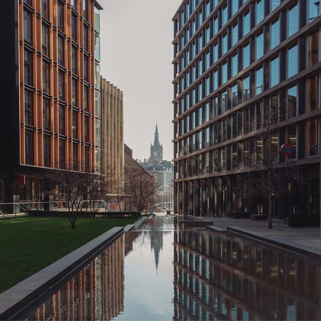 The building at Pancras Square, The Office Group Ltd. (FORA), King's Cross, WC1 - London