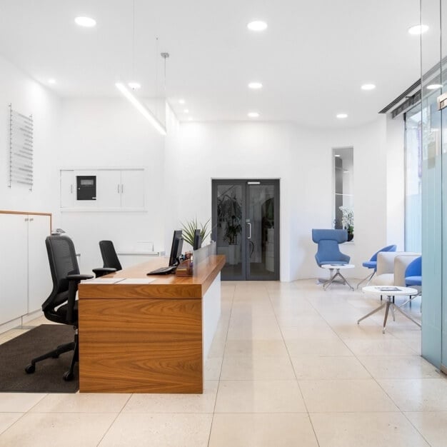 Reception in Upper Woburn Place, Regus, Euston