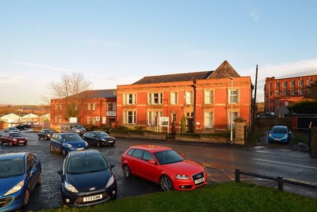 The parking at Fieldhouse Industrial Estate, Biz - Space in Rochdale