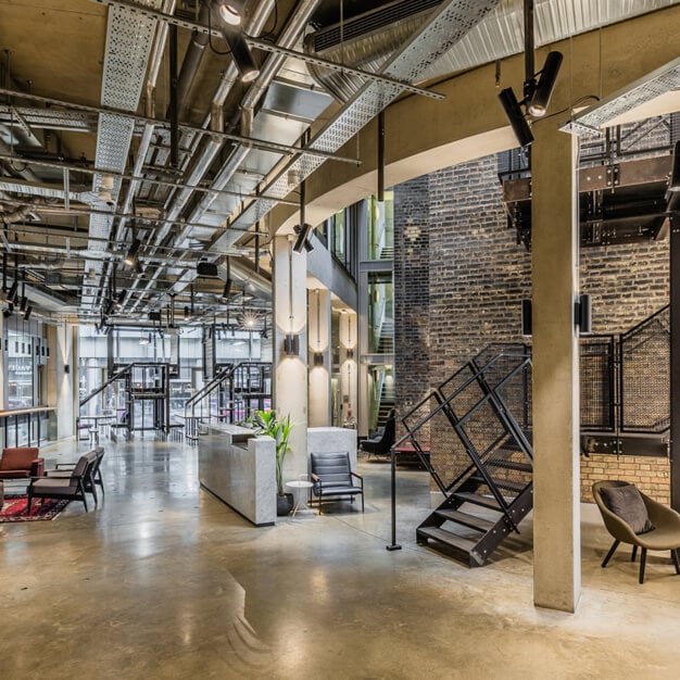 The Foyer in Pancras Square, The Office Group Ltd. (FORA), King's Cross, WC1 - London