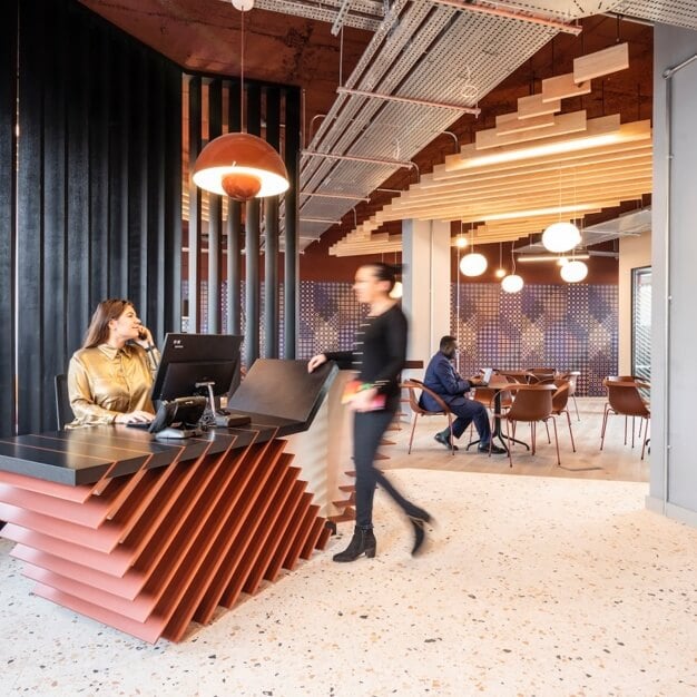 Reception area at The Mall, The Boutique Workplace Company in Ealing