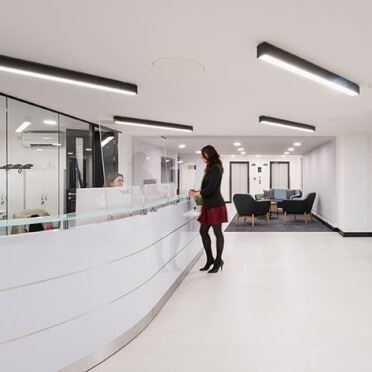 Reception - Hills Road, Mantle Space Ltd in Cambridge