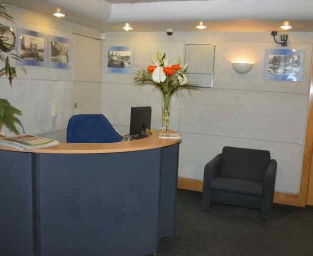 Reception in Tiller Road, Hastingwood securities, Docklands