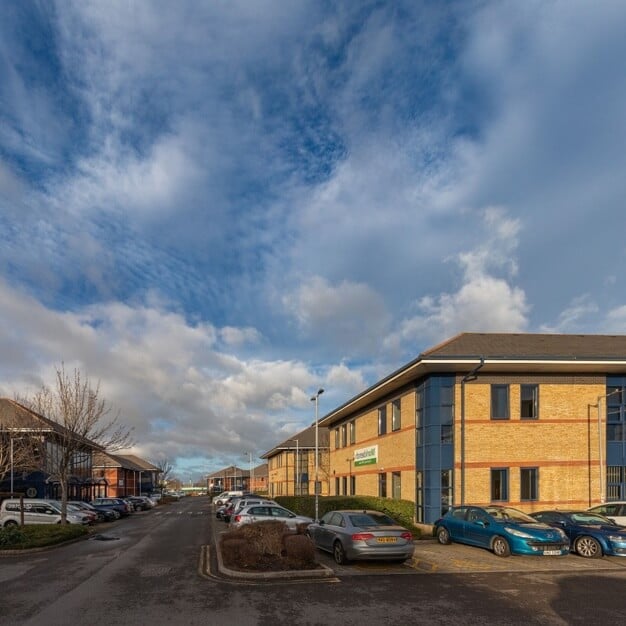 Building outside at Neptune Court, Workbench Office Ltd, Cardiff, CF10