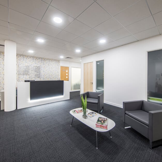 The reception at St. Crispins Road, Regus in Norwich