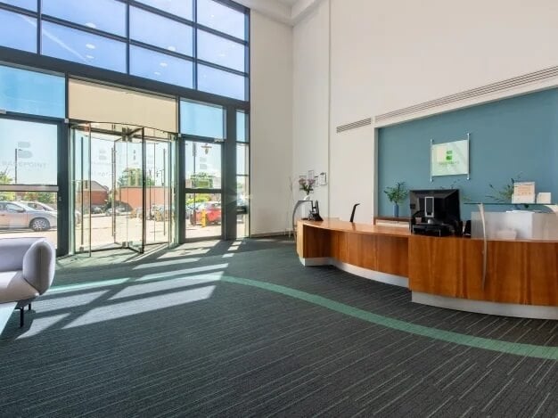 Reception area at London Road, Regus in Camberley