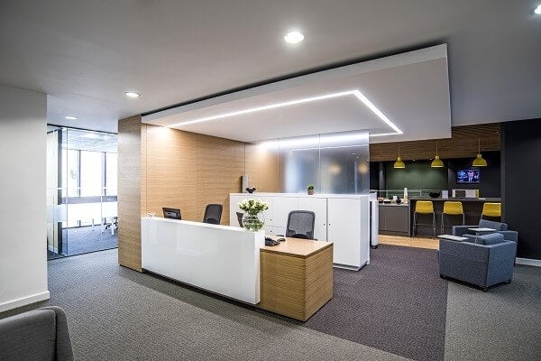 Reception at Kensington High Street, Regus in Kensington