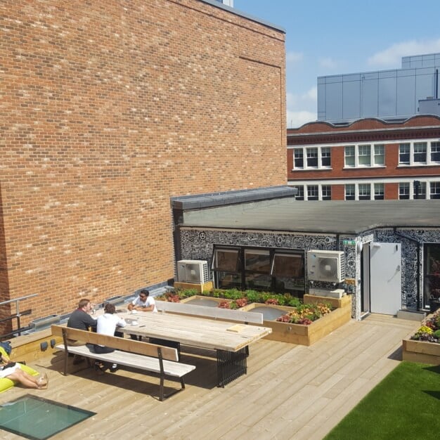 Outdoor space at Goswell Road, Treehouse Project Limited in Clerkenwell, London