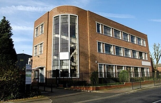 The building at Kingsbury House, Oasis Business Centres, Kingsbury