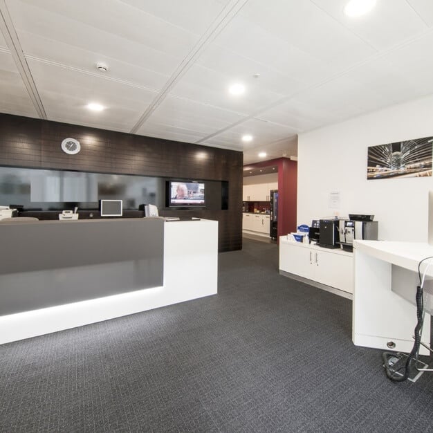 Reception area at Breakspear Park, Regus in Hemel Hempstead