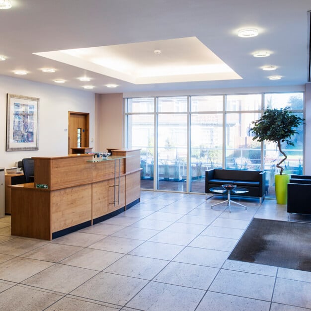 Reception at Clarendon Road, Regus in Redhill