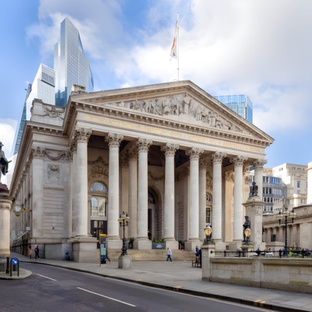 Building outside at Royal Exchange, Landmark Space, Bank, EC2 - London