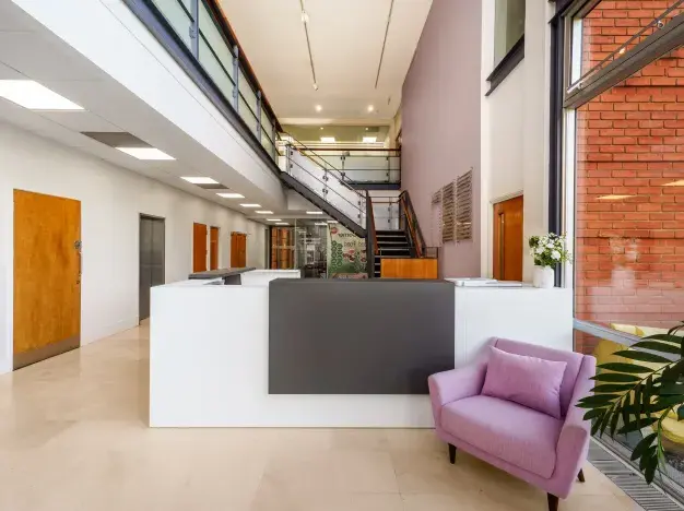 Reception area at Maidstone West Malling, Regus in Maidstone