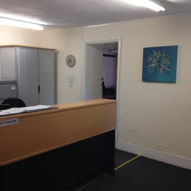 The reception at Castle Hill Avenue, Channel Business Services Ltd in Folkestone