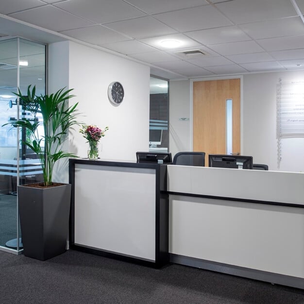 Reception at Fitzalan Road, Regus in Cardiff