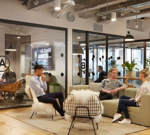 Breakout space in WeWork (Bishopsgate)