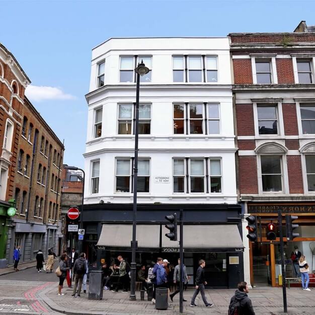 The building at Rivington Street, RNR Property Limited (t/a Canvas Offices) in Shoreditch