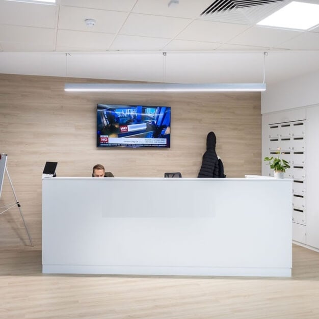 Reception area at York Road, MyWorkSpot Ltd in Maidenhead, SL6