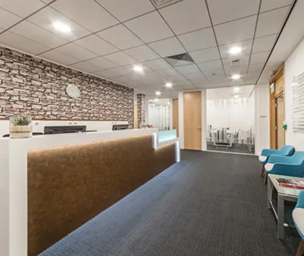 Reception at Leeds Thorpe Park, Regus in Colton