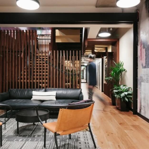 Breakout area at St. Katharine's Way, WeWork in Tower Hill