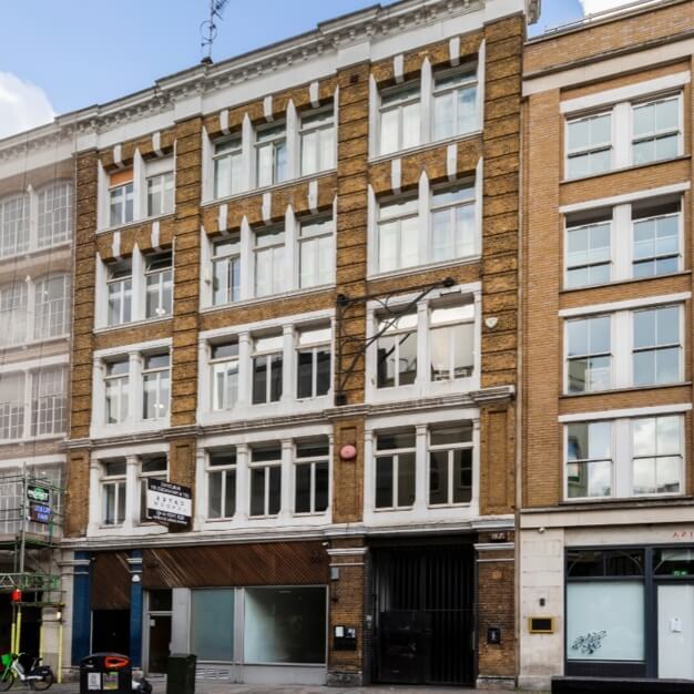 The building at Curtain Road, Dotted Desks Ltd in Shoreditch, EC1 - London