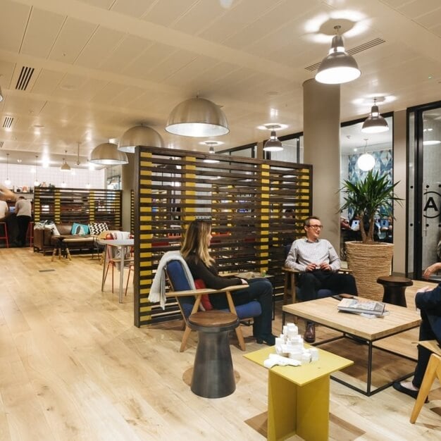 The breakout area - Fore Street Avenue, WeWork (Moorgate)