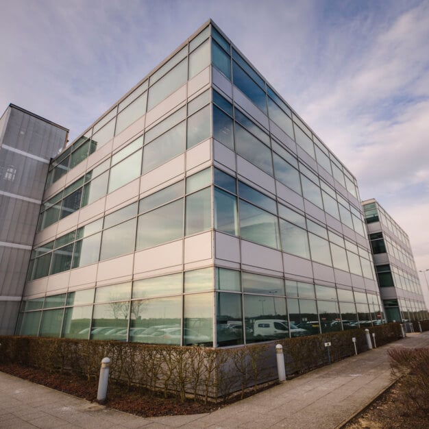 The building at Coopers End Road, Regus in Stansted