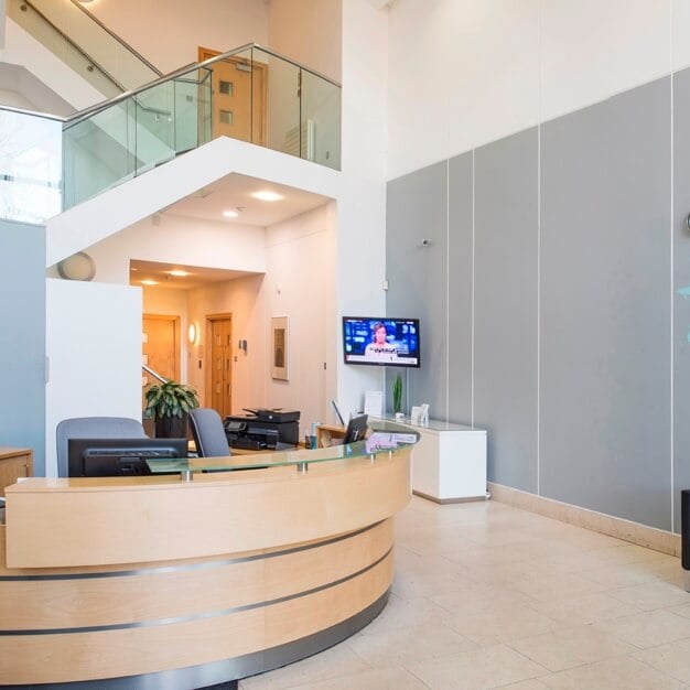 Foyer area at Castle Court, Regus in Reigate