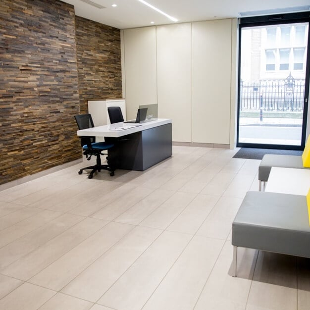 Reception area at Furnival Street, Prospect Business Centres in Holborn